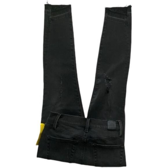 Level 99 Jeans Women 24x25 Distressed Skinny Stretch Dark Wash Casual Streetwear - Picture 6 of 10